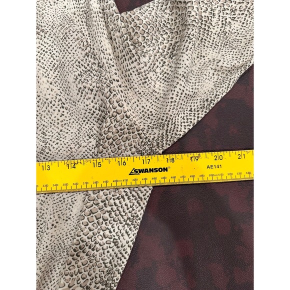 Rails Snake Print V Neck Smocked Waist Mini Dress Womens Size M Long Sleeve - Picture 8 of 9